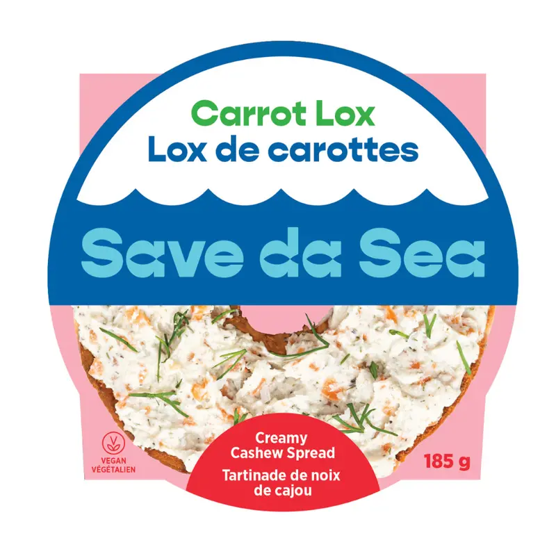 Save Da Sea Carrot Lox Cashew Spread – 185G Smoky Vegan Seafood Alternative 1
