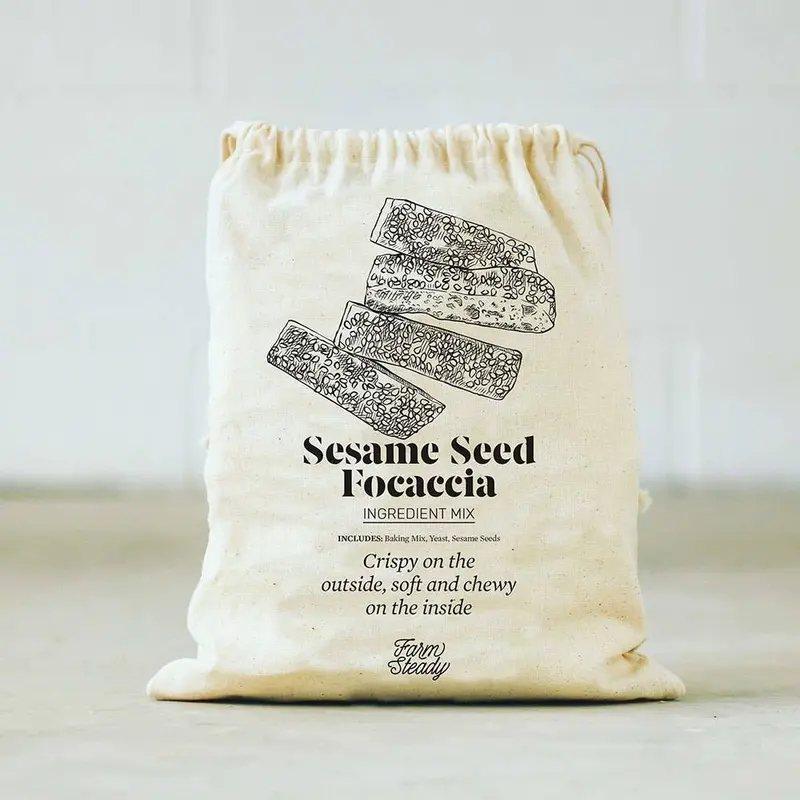 Sesame Seed Focaccia Baking Kit – Artisan-Style Mix 1