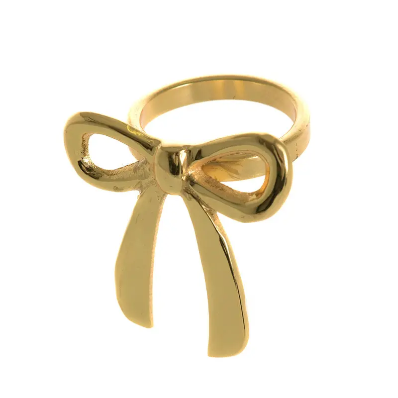 Set Of 4 Gold Bow Napkin Rings – 5 Cm X 5 Cm Elegant Table Accents 1
