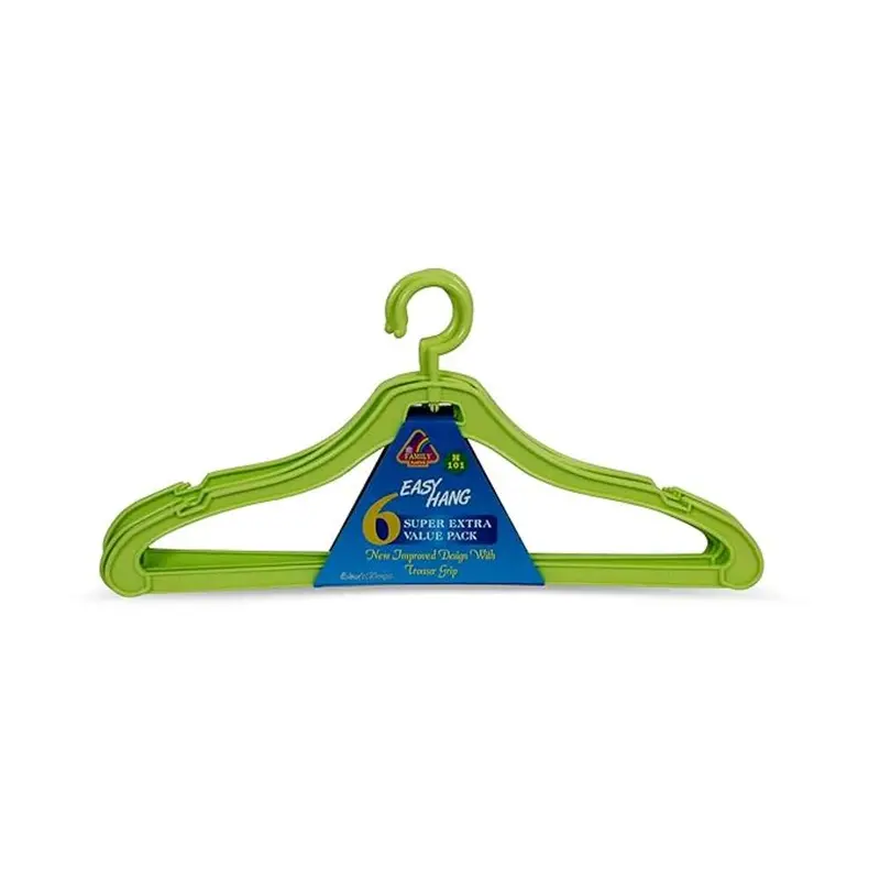 Set Of 6 Heavy-Duty Clothes Hangers – Space-Saving Design 1
