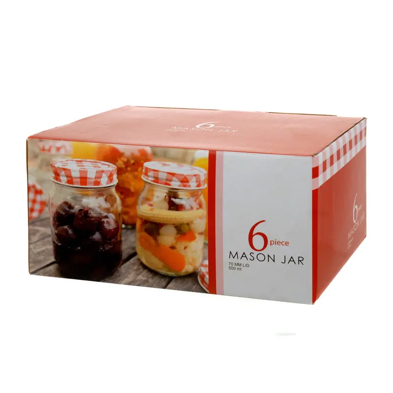 Set Of 6 Mason-Style Preserving Jars 1