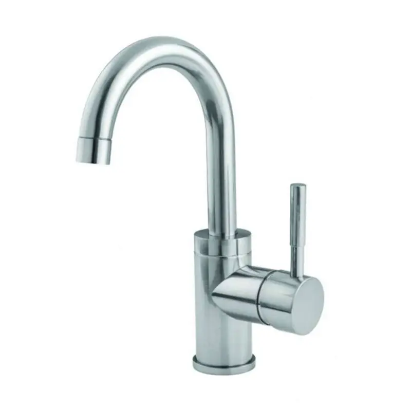 Shine Chrome Pillar Tap With Swivel Spout – Hygienic 90-S Design 1