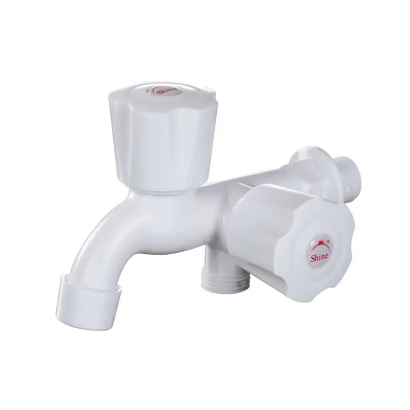 Shine Dual-Function Bib Cock With Integrated Thread – White 1