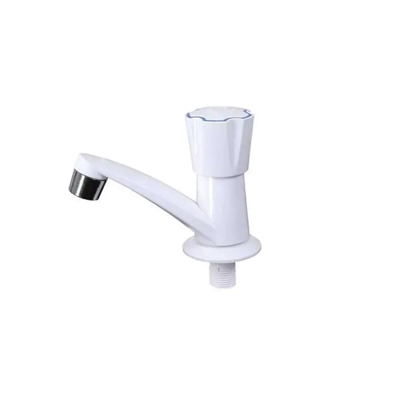 Shine Threaded Pillar Faucet – P1 Standard White Model 1