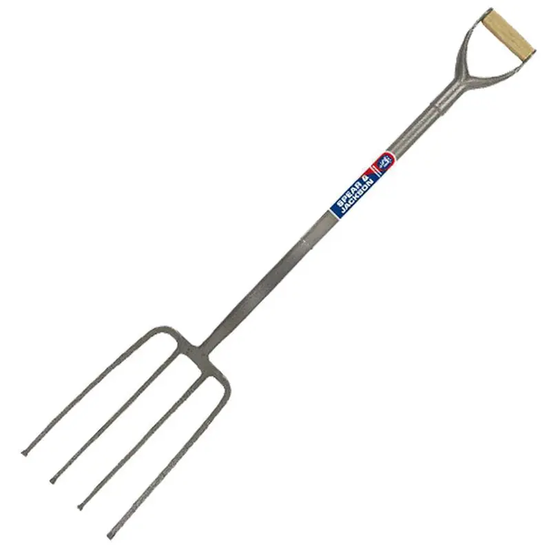 Spear & Jackson Wooden-Handled Contractor Fork 1