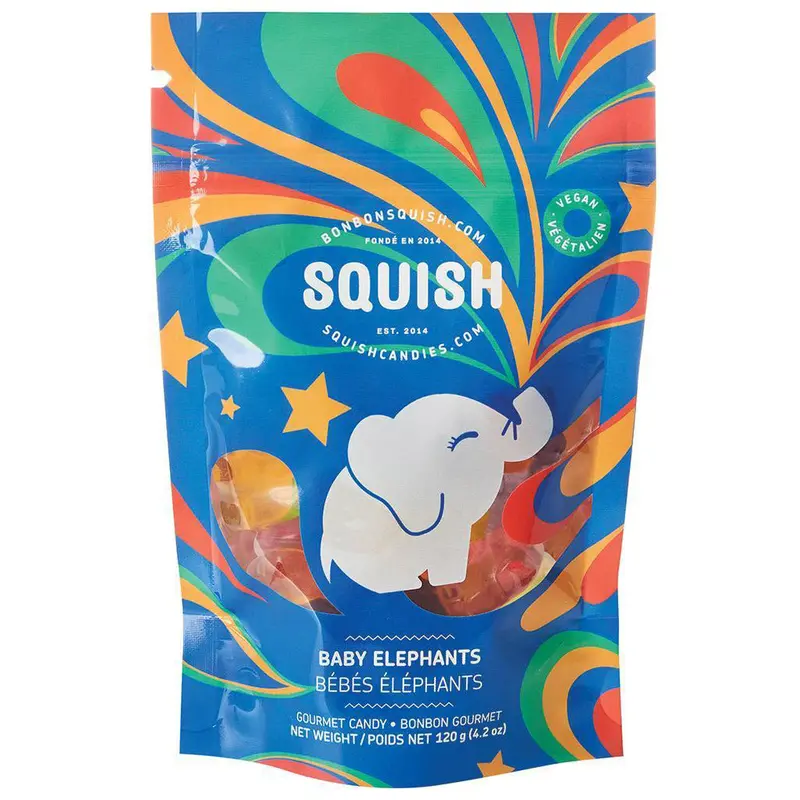 Squish Baby Elephant Gummy Candies – 120G Vegan Treats 1