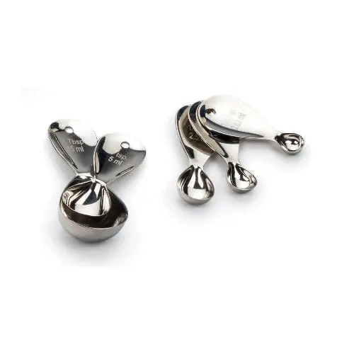 Stainless Steel Teardrop Measuring Spoon Set – Precision Kitchen Tools 1
