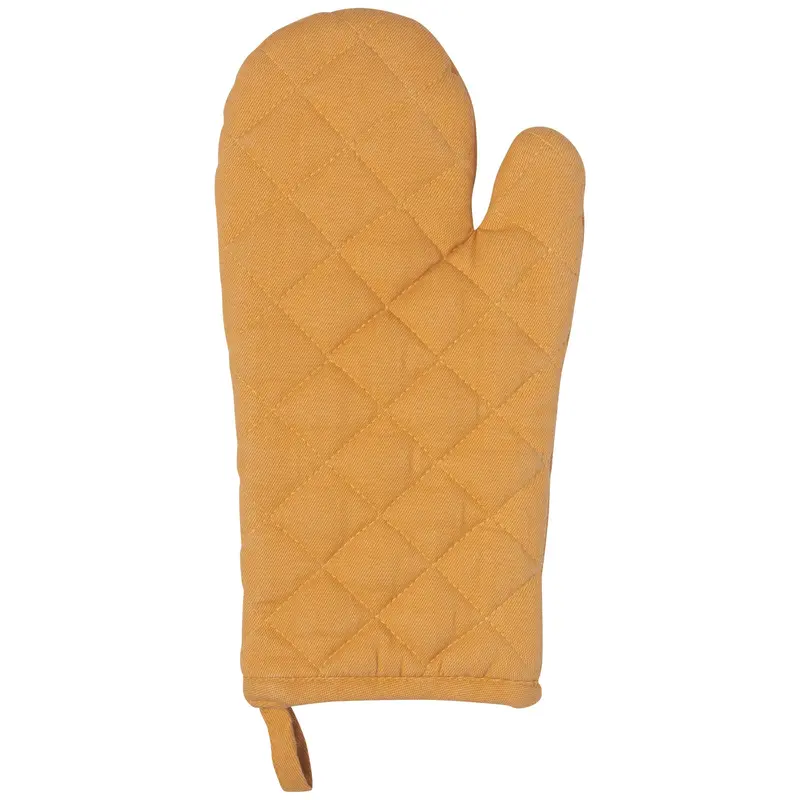Stonewashed Ochre Oven Mitt And Potholder Set 1