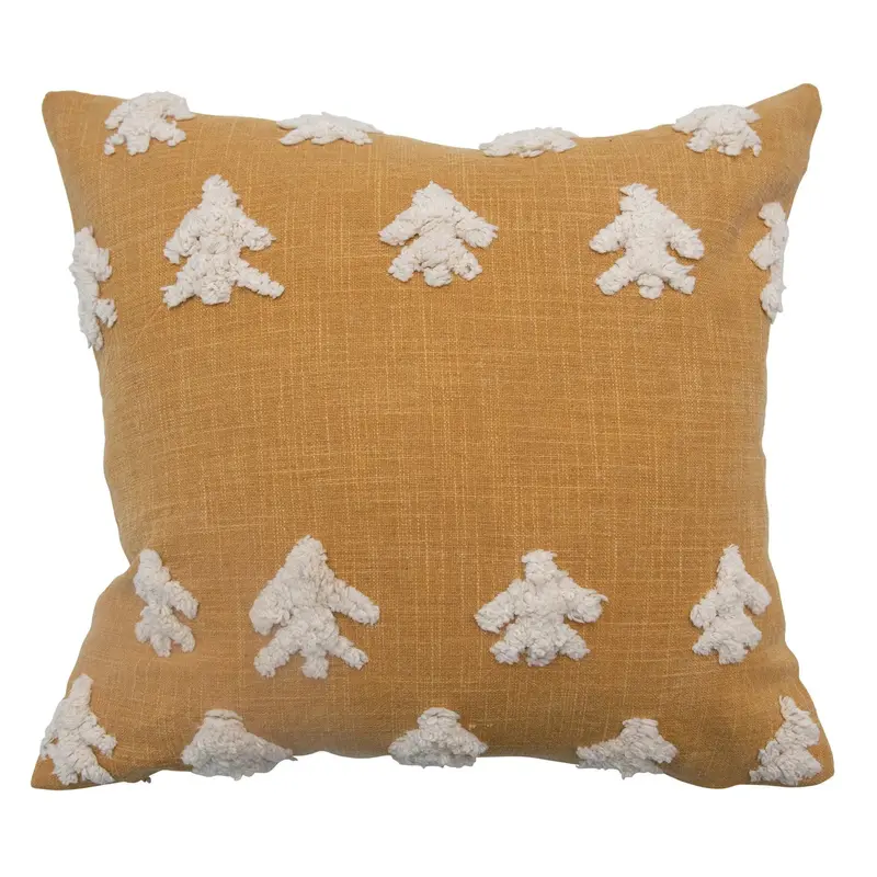 Stonewashed Textured Cotton Throw Pillow 1