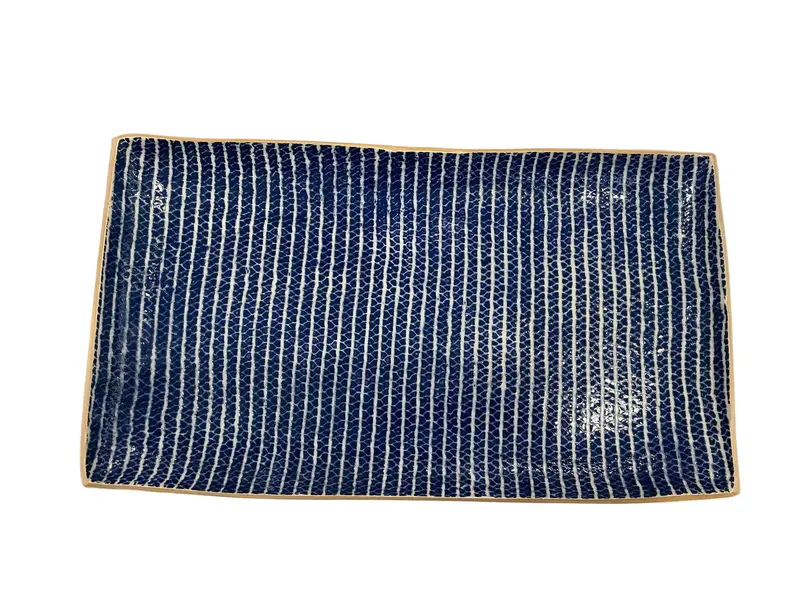 Strata Cobalt Medium Rectangular Stacking Tray 1