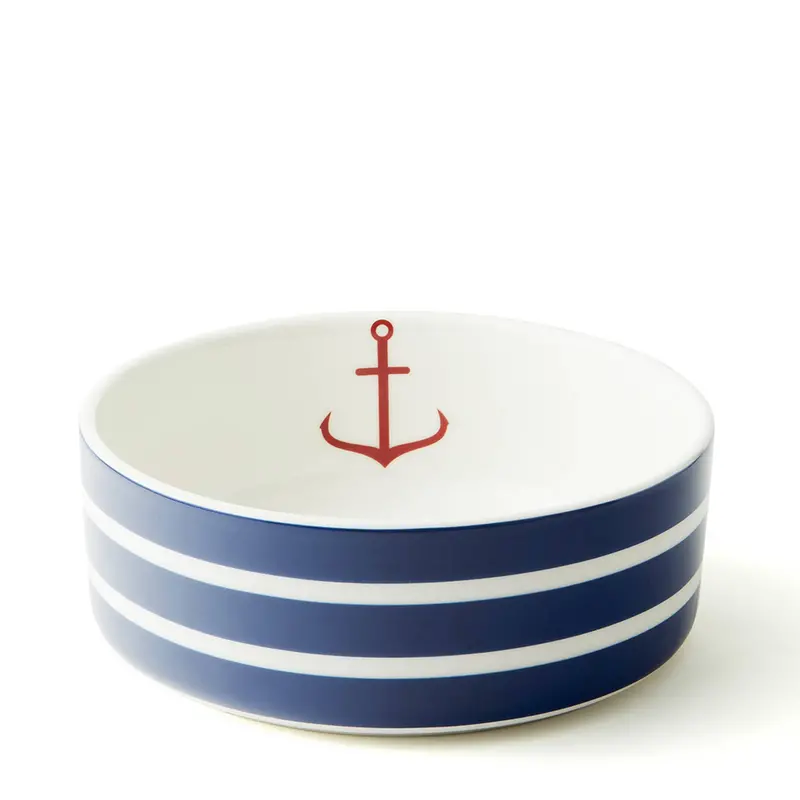 Striped Beach Towel Design Medium Dog Food Bowl 1