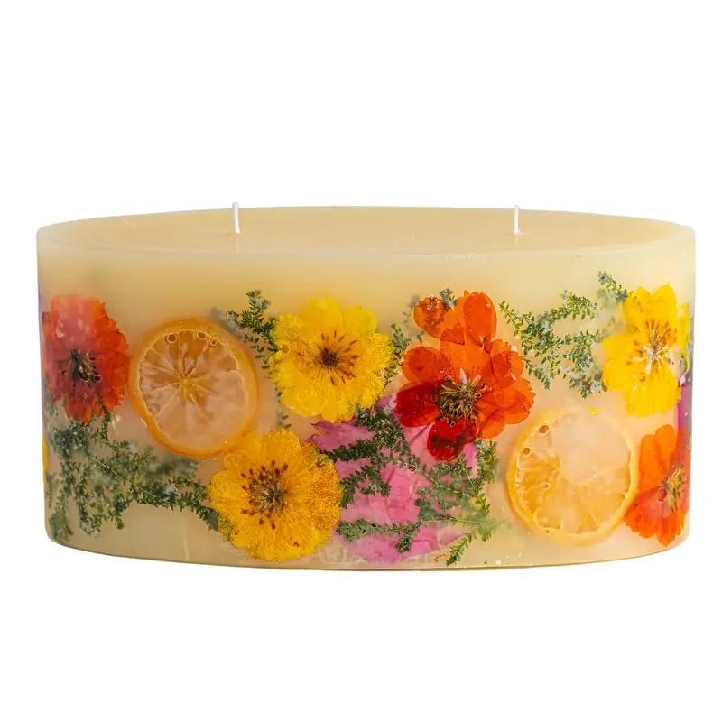 Sugared Citrus Botanical Statement Candle – Large-Sized Aromatic Soy Wax 1
