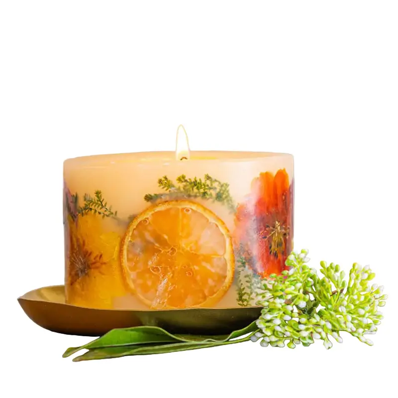 Sugared Citrus Petite Botanical Candle – Compact Soy Wax Aromatherapy Candle 1