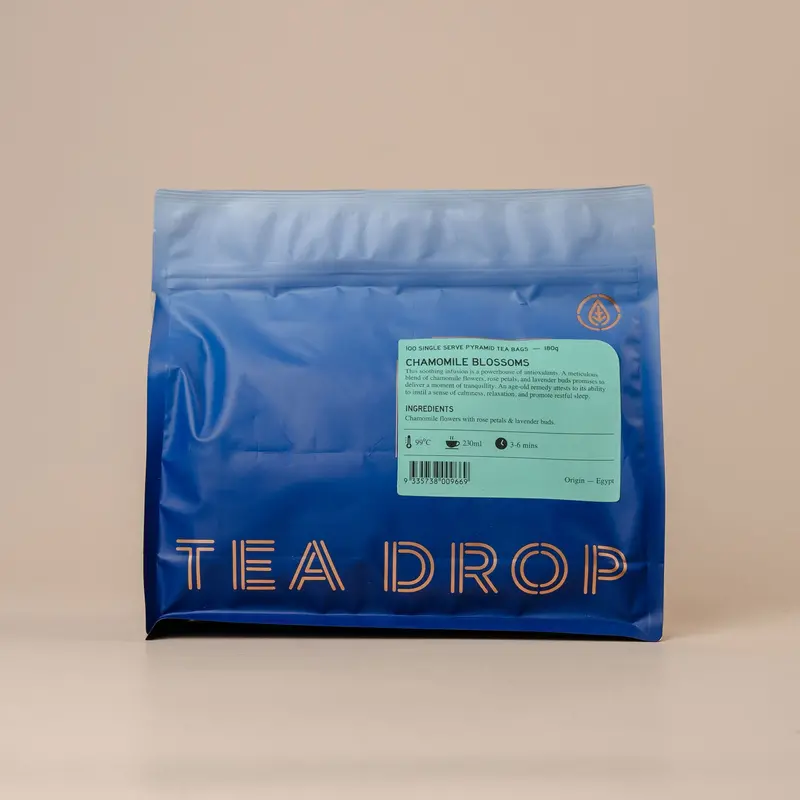 Tea Drop Chamomile Blossom – Soothing Herbal Tea Sachets 1