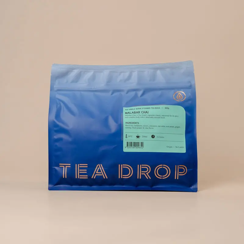 Tea Drop Malabar Chai – Spiced Black Tea Sachets 1