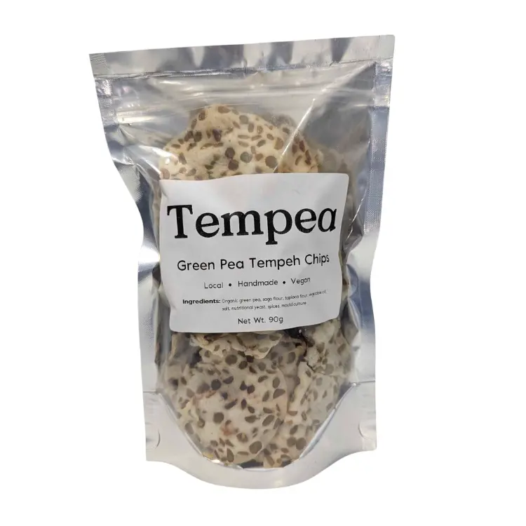 Tempea Green Pea Tempeh Chips – 90G High-Protein Snack 1