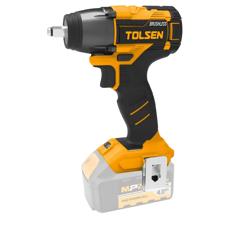 Tolsen 1/2-Inch Cordless Impact Wrench Kit – Includes 2X 2.0Ah Batteries & Charger 1