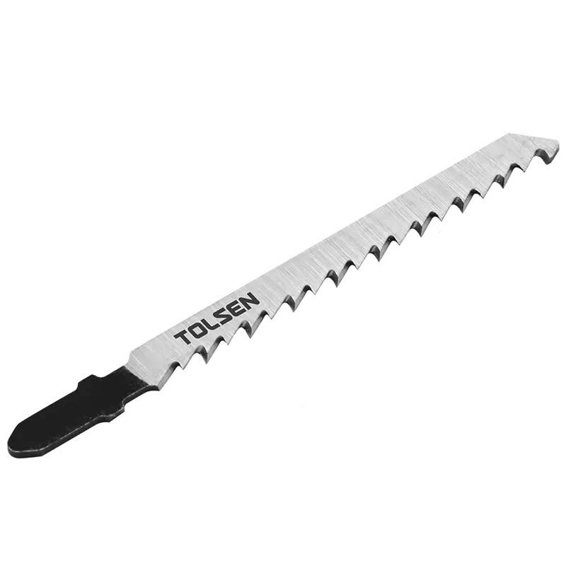 Tolsen 5-Piece T-Shank Jigsaw Blade Set – Optimized For Wood, Plastic, Plywood, And Fiberglass 1