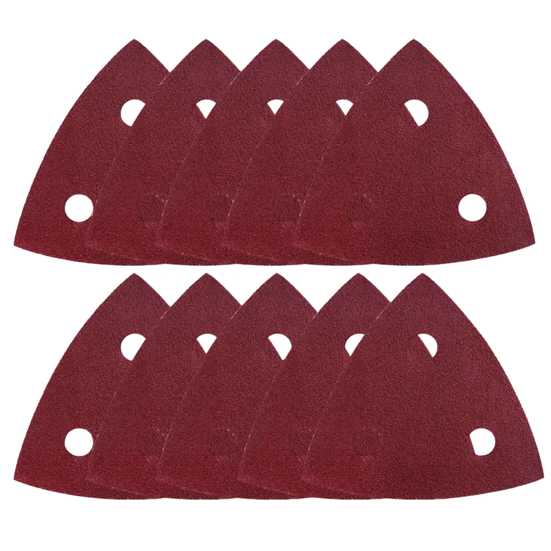 Tolsen 80Mm Square Sanding Sheets – 10-Piece Assortment (Multiple Grits) 1