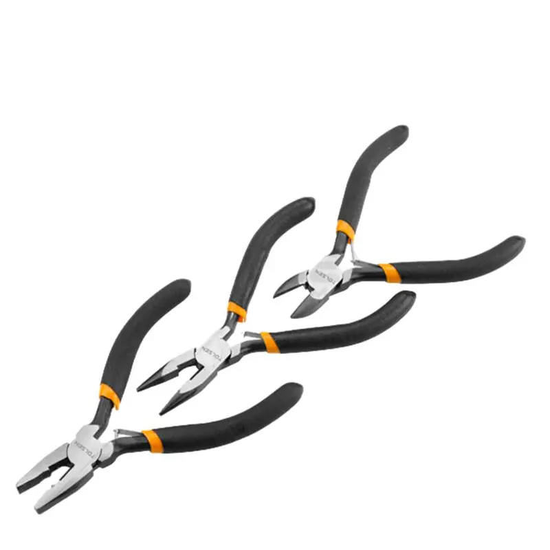Tolsen Compact 3-Piece Mini Pliers Set – 115 Mm Fine-Grip Tools 1