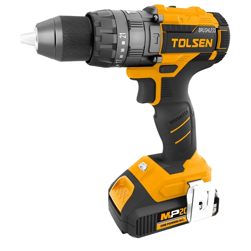 Tolsen Cordless 13Mm Impact Drill Kit – Includes 2 × 2.0Ah Batteries And Charger 1
