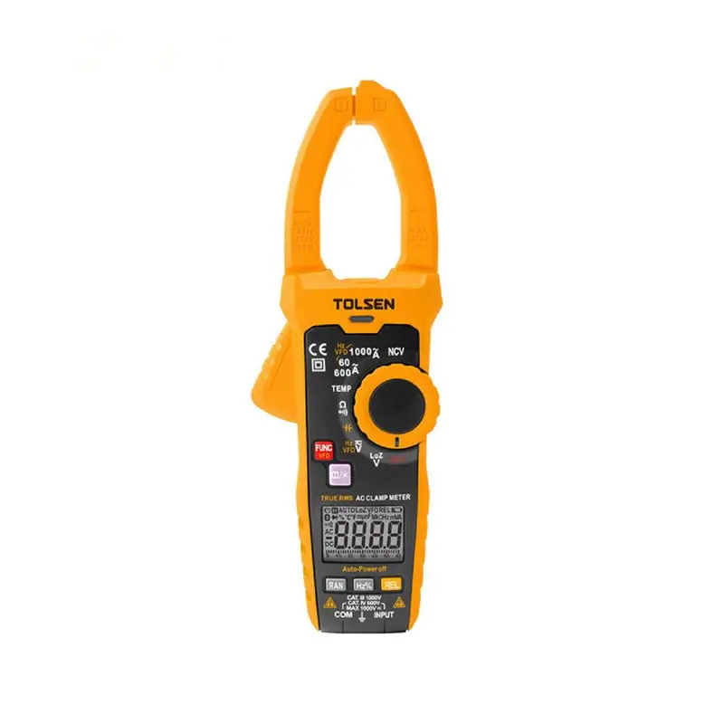 Tolsen Digital Clamp Meter – Includes Non-Contact Voltage Detection 1
