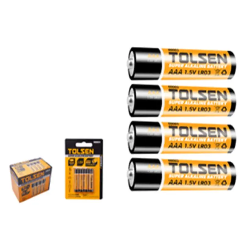 Tolsen High-Performance Alkaline Aaa Batteries – 4-Count 1