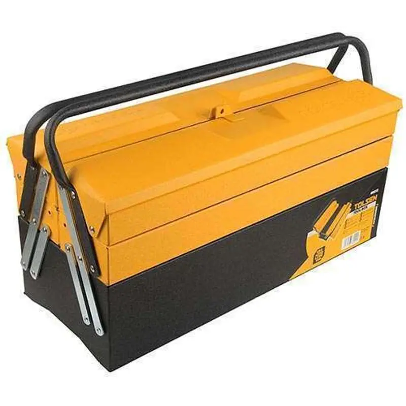 Tolsen Industrial Metal Tool Box – 495×200×290Mm Durable Storage 1