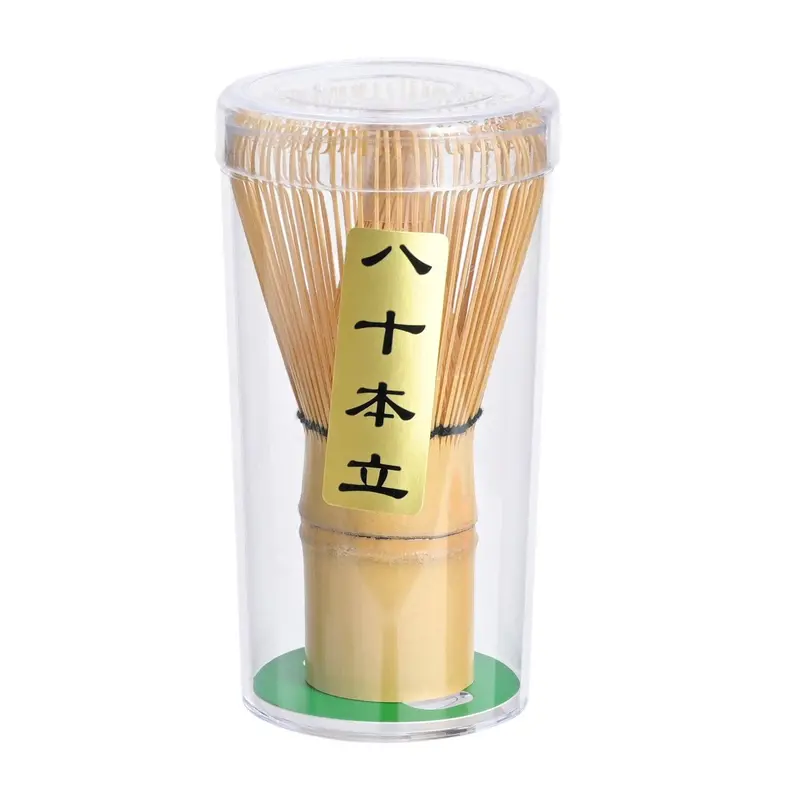 Traditional Bamboo Matcha Whisk – 80-Prong Chasen, 4" Tall 1