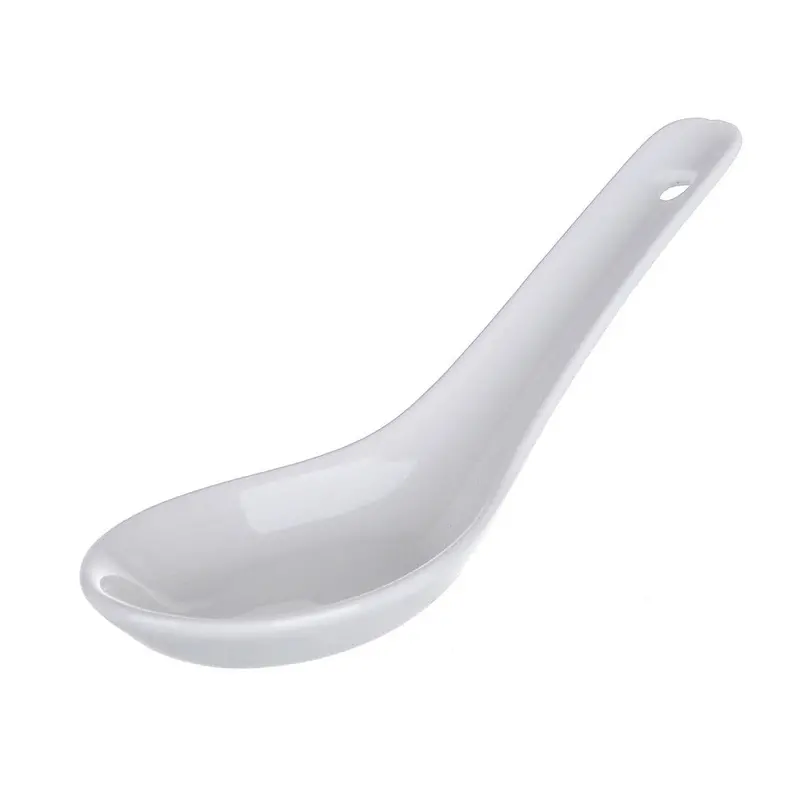 Traditional Porcelain Chinese Soup Spoon 1
