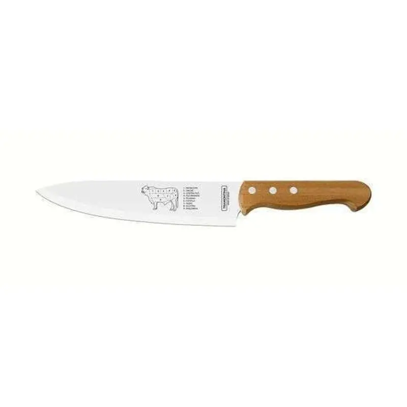 Tramontina Brasil Butcher Knife – Full-Tang, Plain Handle 1
