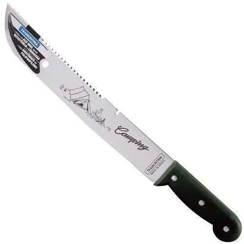 Tramontina Camping Knife – 12-Inch Fixed Blade With Pvc-Coated Handle 1