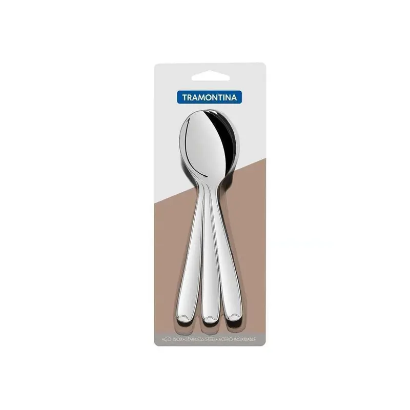 Tramontina Copacabana 3-Piece Table Spoon Set – Elegant Stainless Steel Flatware Collection 1