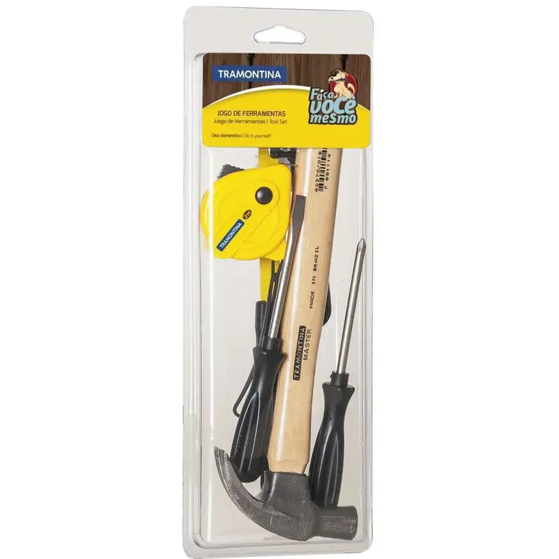 Tramontina Entry-Level Hand Tool Set – 5-Piece Practical Starter Pack 1