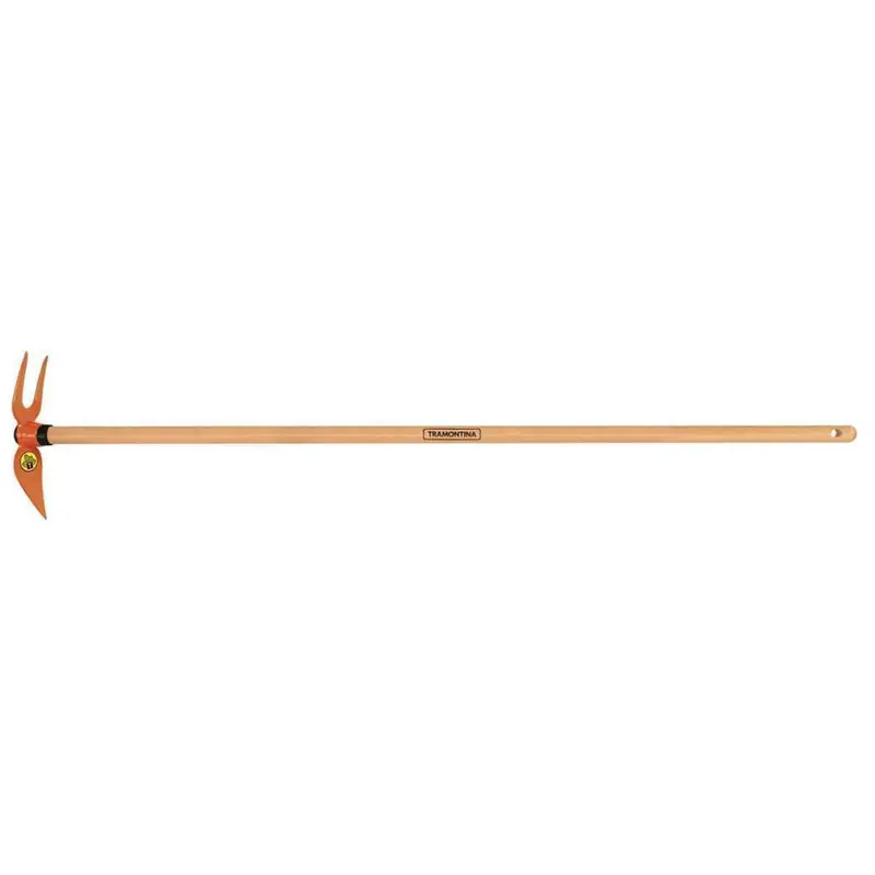 Tramontina Two-Prong Weeding Hoe – 120Cm Wooden Handle 1