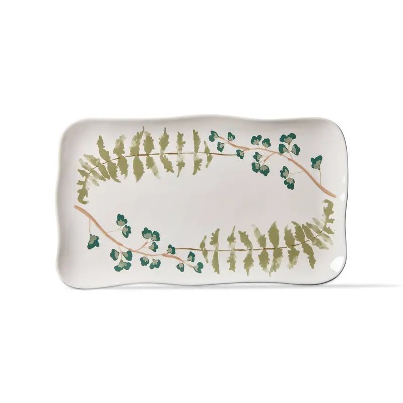 Tree Line Rectangular Earthenware Platter – Summer Collection 1