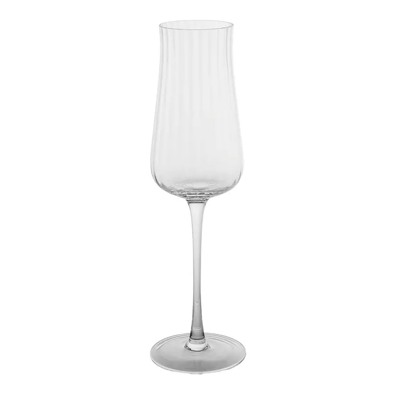 Tulip-Shaped Clear Champagne Flute – 285Ml Elegant Glassware 1