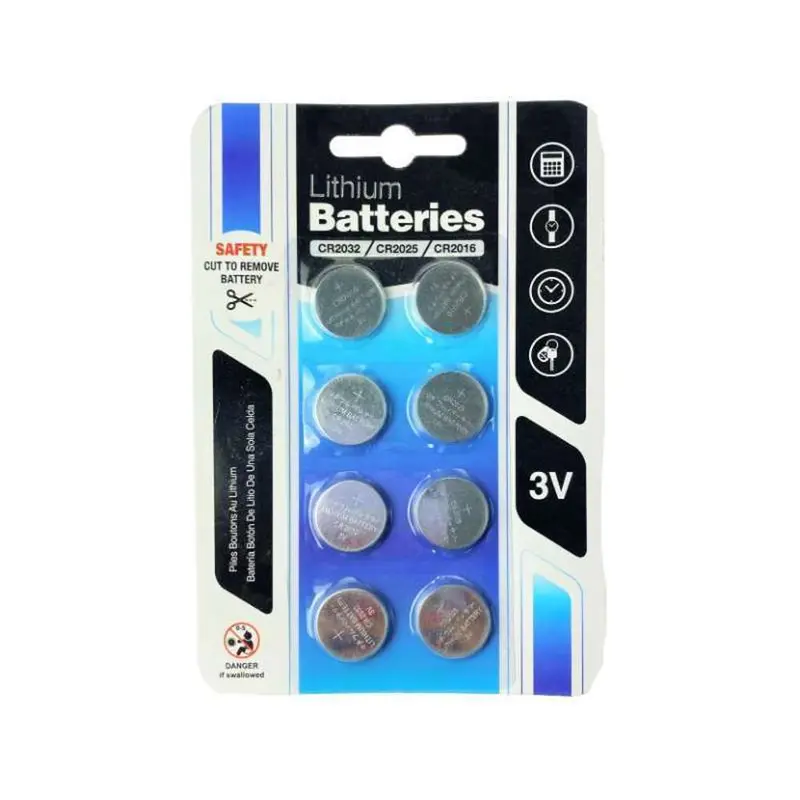 Ubl 8-Pack Lithium Button Cell Batteries (Cr2032 Equivalent) 1