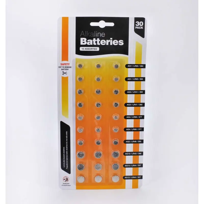Ubl Alkaline Button Cell Batteries – Pack Of 30 1