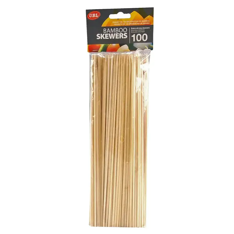 Ubl Bamboo Skewers – 25Cm Length, 100 Count 1