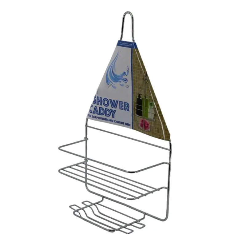 Ubl Chrome Shower Caddy – 10 × 15 × 34 Cm Organiser 1