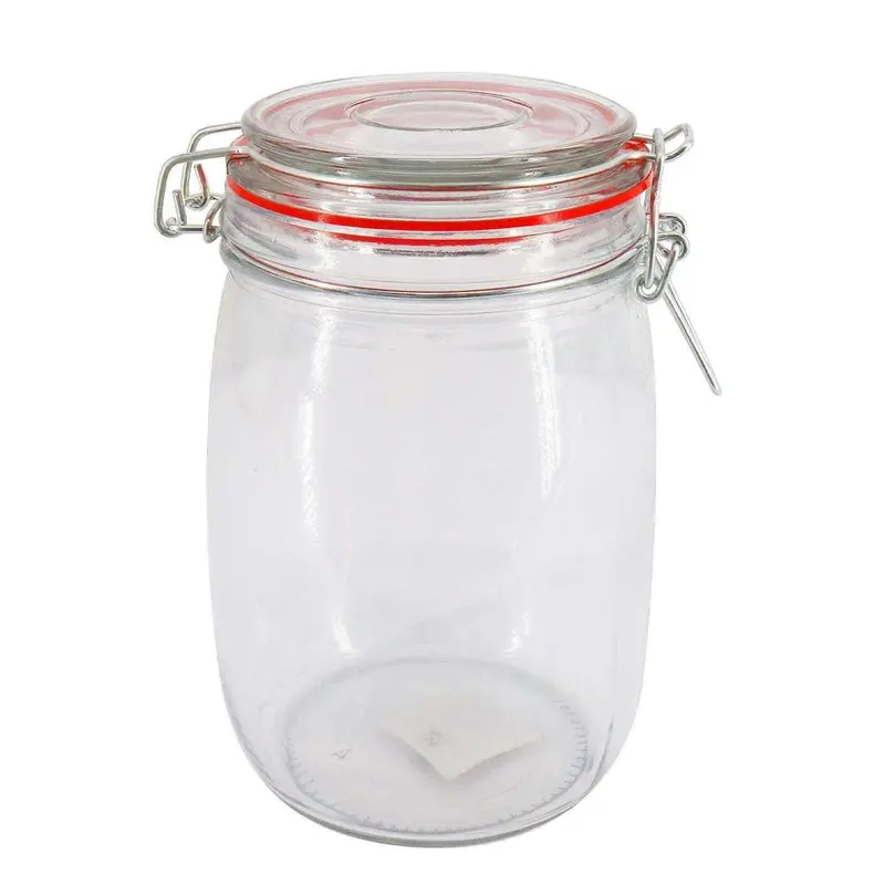 Ubl Clip-Lid Glass Storage Jar – 1L Airtight Food Container 1