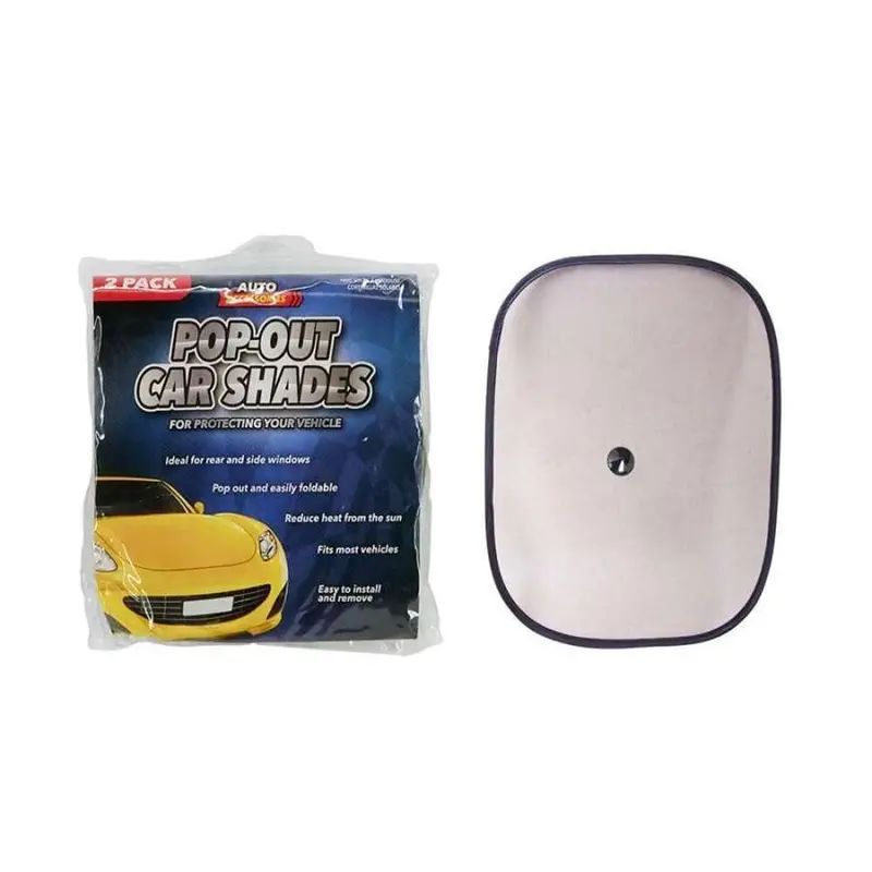 Ubl Pop-Out Car Sunshade – Reusable Foldable Shade, 2-Pack 1