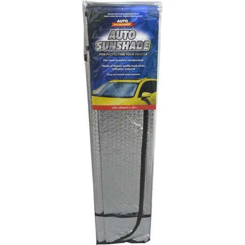 Ubl Reflective Silver Car Sun Shade – 130 X 60Cm Foldable Windscreen Protector 1
