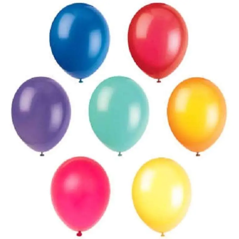 Ubl Solid-Color Latex Balloons – Pack Of 25, Assorted Shades (Sc0033) 1