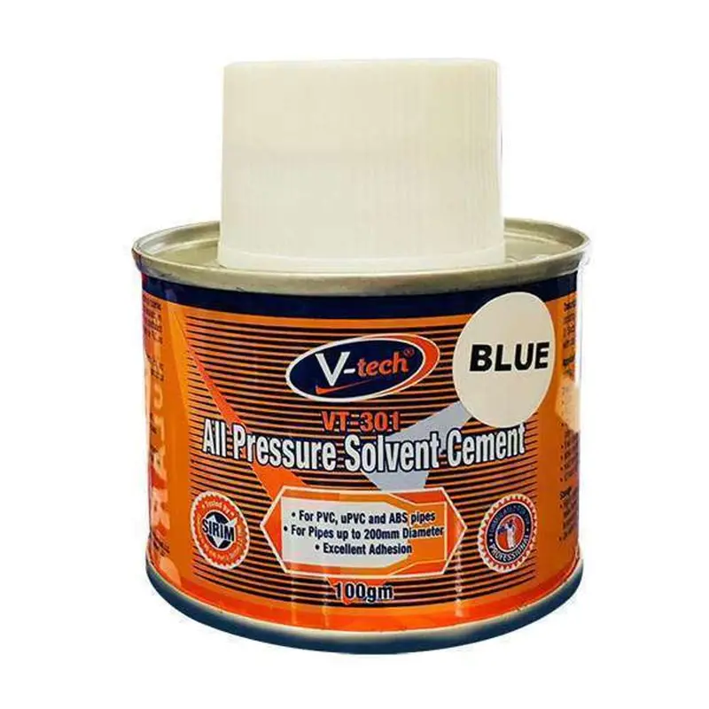 V-Tech Blue Pvc Solvent Cement – 100Ml Can 1