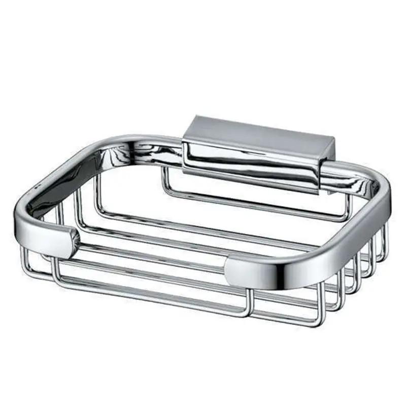 Vado Rectangular Small Soap Basket – Chrome Finish 1