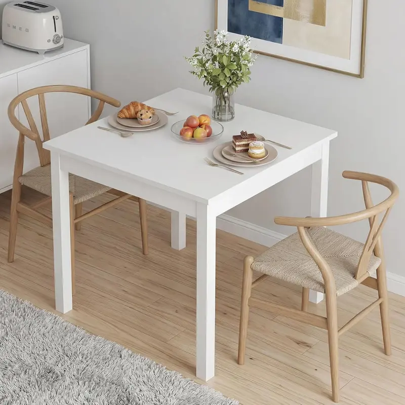 Vecelo Compact Square Dining Table For Small Spaces (Seats 2–4) 1
