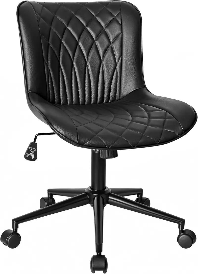 Vecelo Ergonomic Mid-Back Desk Chair – Height-Adjustable Task Seating 1