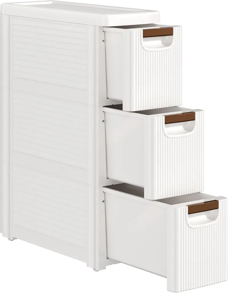 Vecelo Narrow Wall-Mount Bathroom Cabinet – Space-Saving Vertical Storage With Soft-Close Doors 1